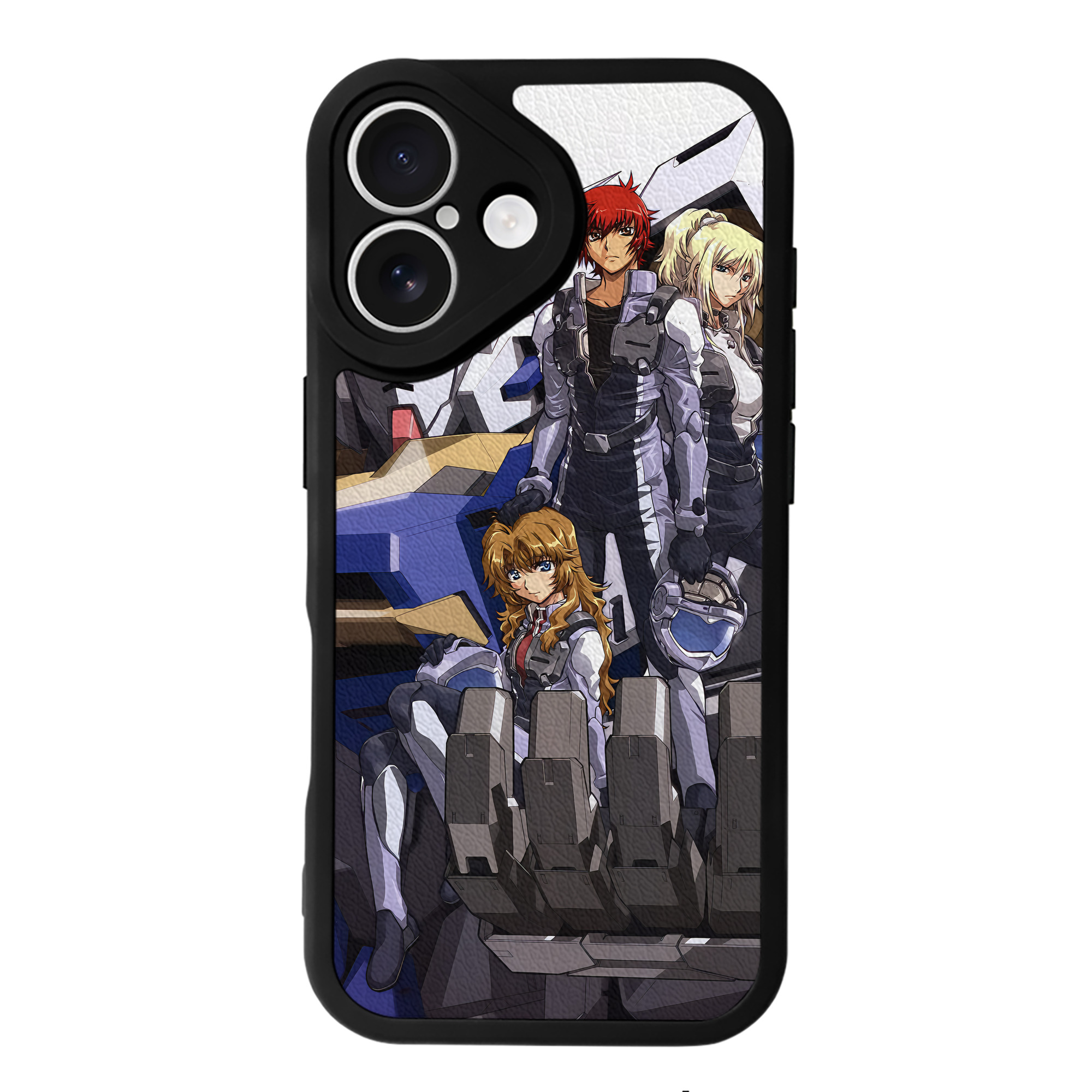 （画像用） 機動戦士ガンダム Mobile Suit Gundam 【iPhone 16シリーズ対応】シリコンスマホケース（レザー調） 材質：シリコン